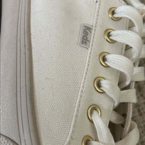 Keds Women’s Jump Kick Sneaker, Snow White Canvas, size 10, NWOT - Picture 7 of 9